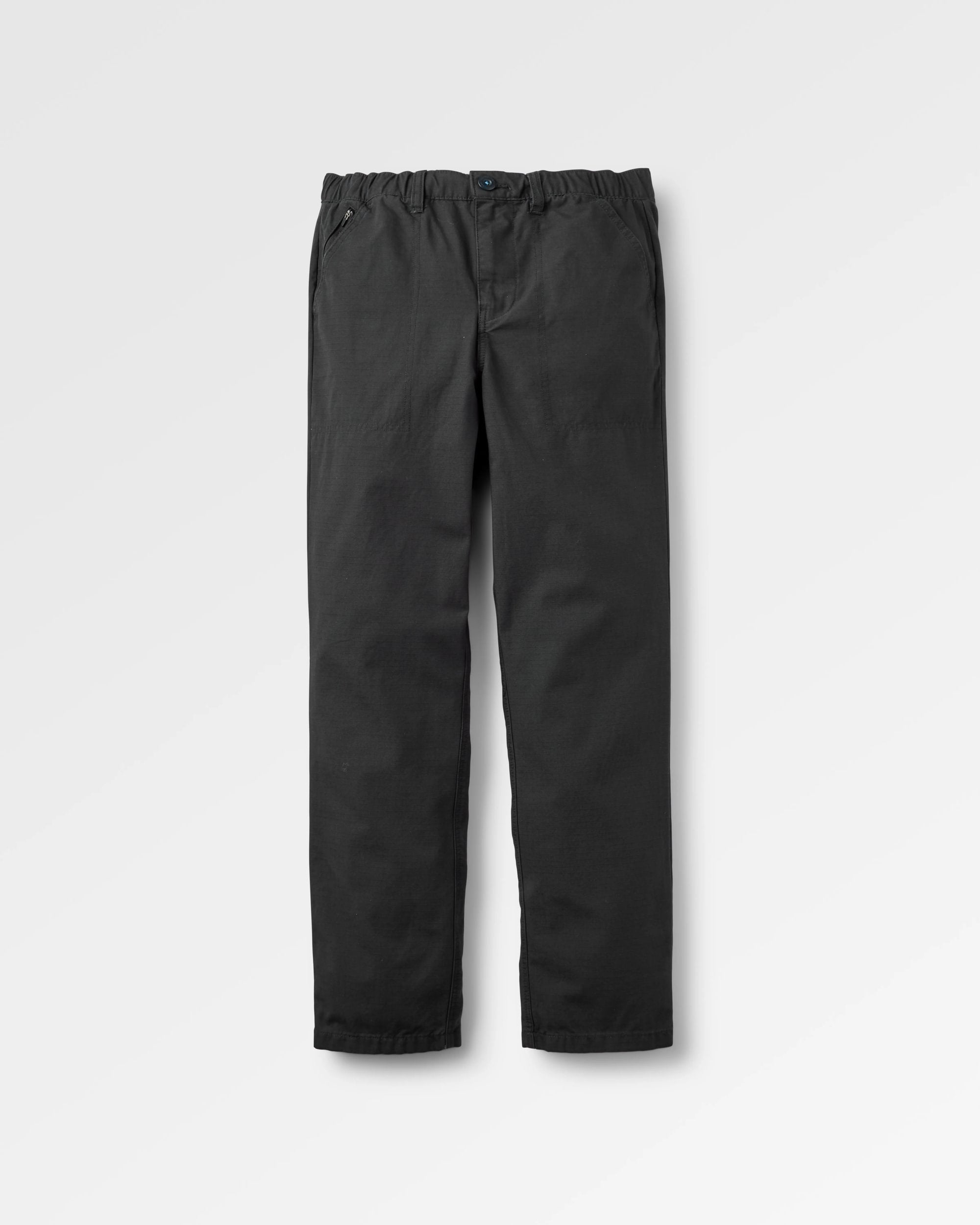 Rif-Raf Ripstop Trouser - Black - Flatlay