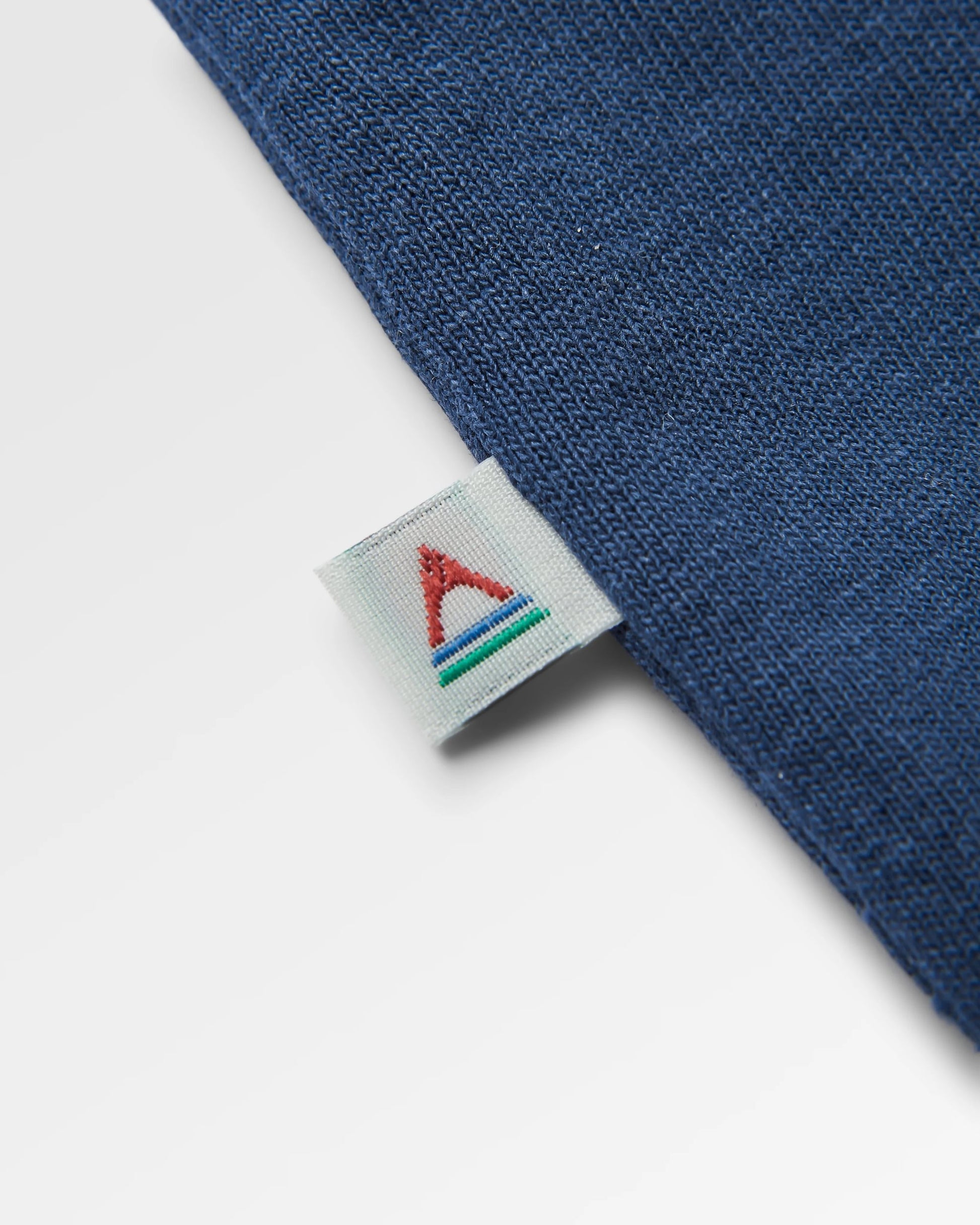 Roamer Men's Recycled Cotton T-Shirt - Rich Navy - Flatlay