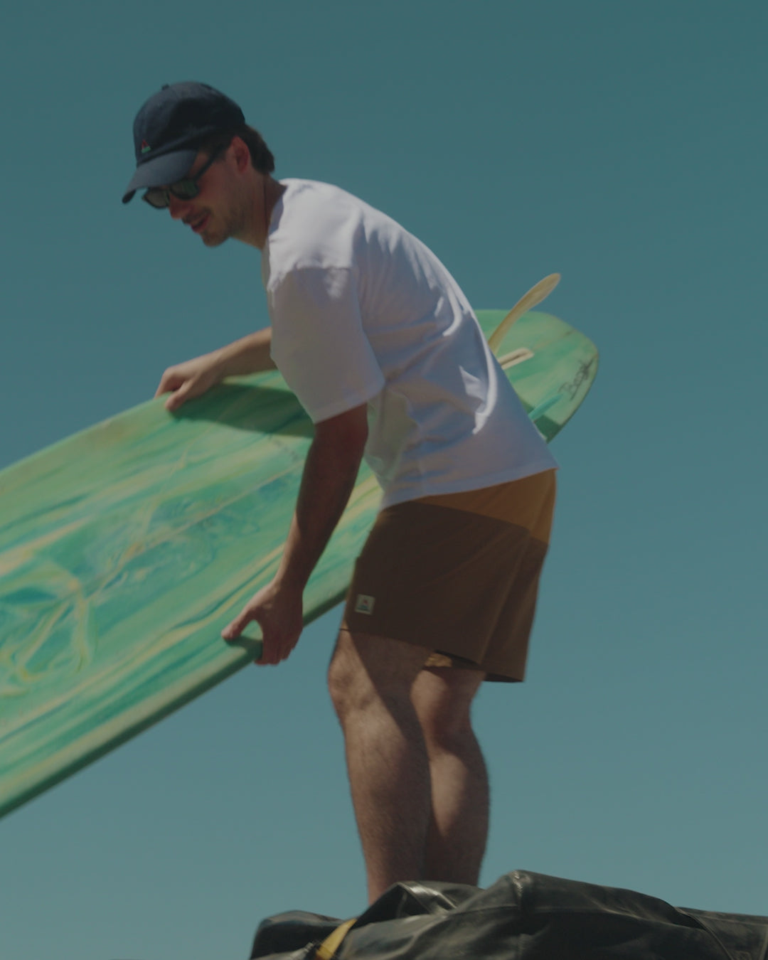 Cutback NetPlus® 17" Boardshort - Spruce Yellow/Toffee - 