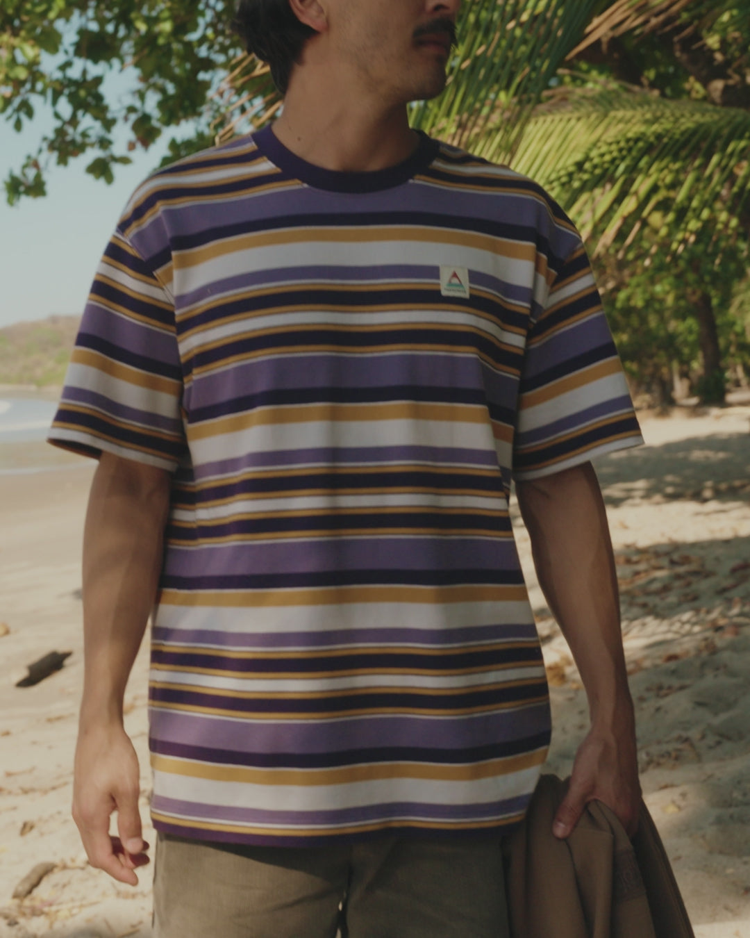 Wild Pine Stripe T-Shirt - Heather Multi Stripe - Lifestyle