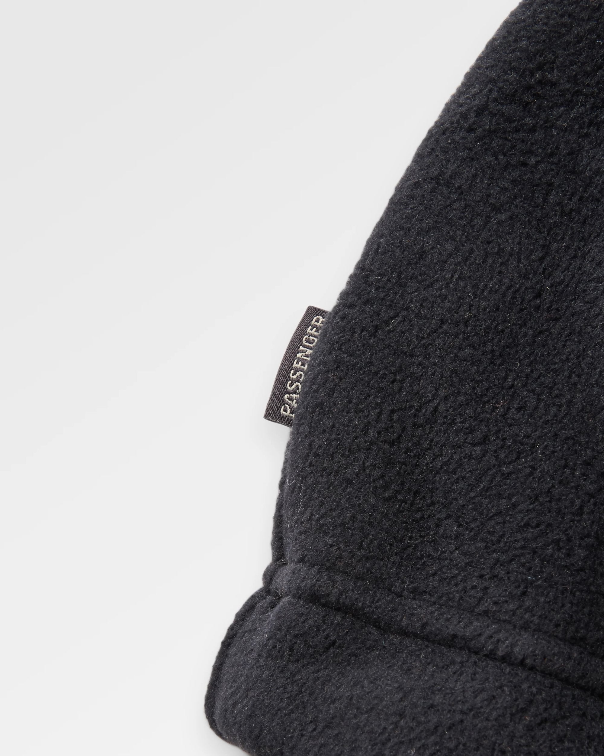 Alexander Hooded Polartec® Fleece - Black - Flatlay