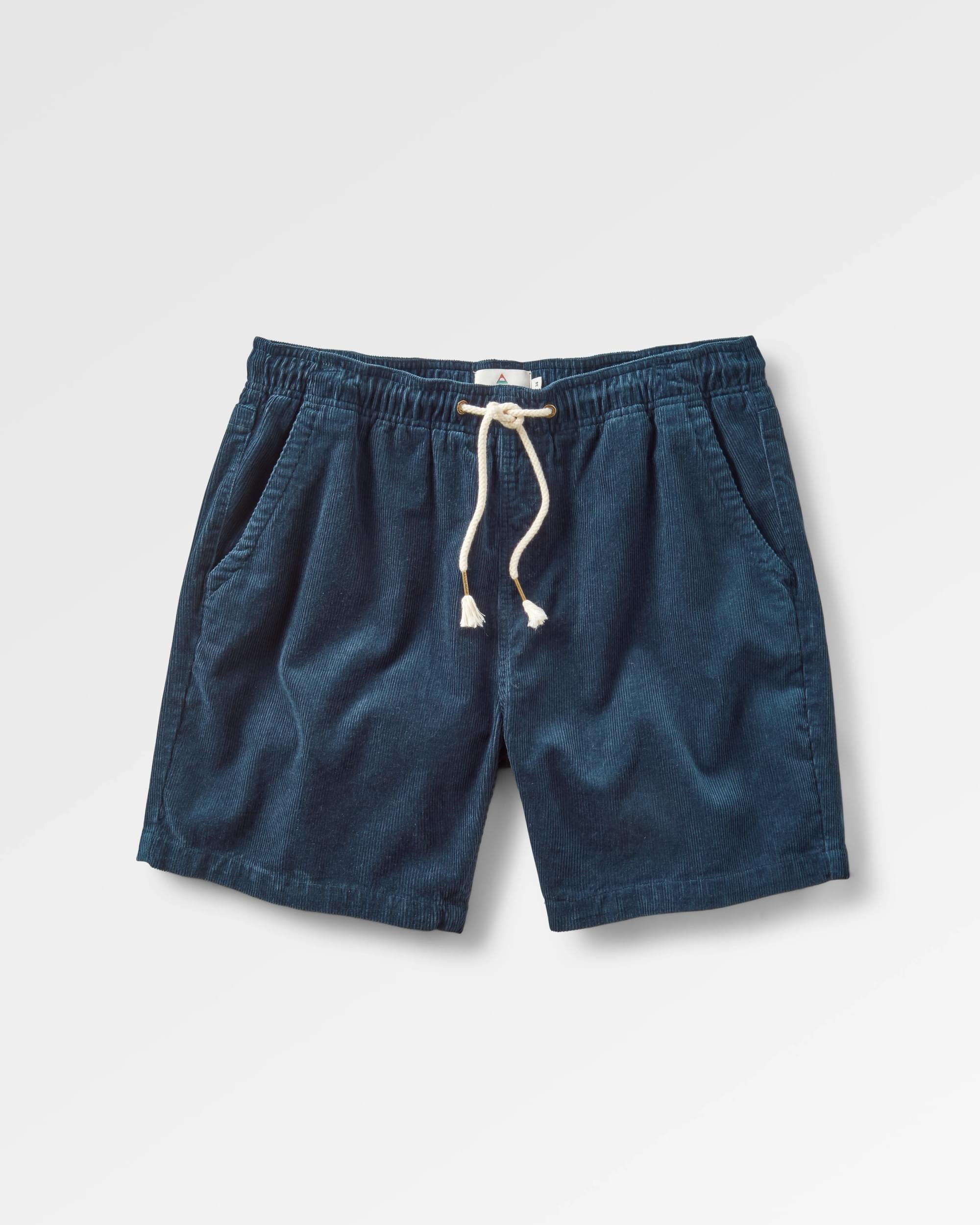Drifter Corduroy Short - Rich Navy - Flatlay