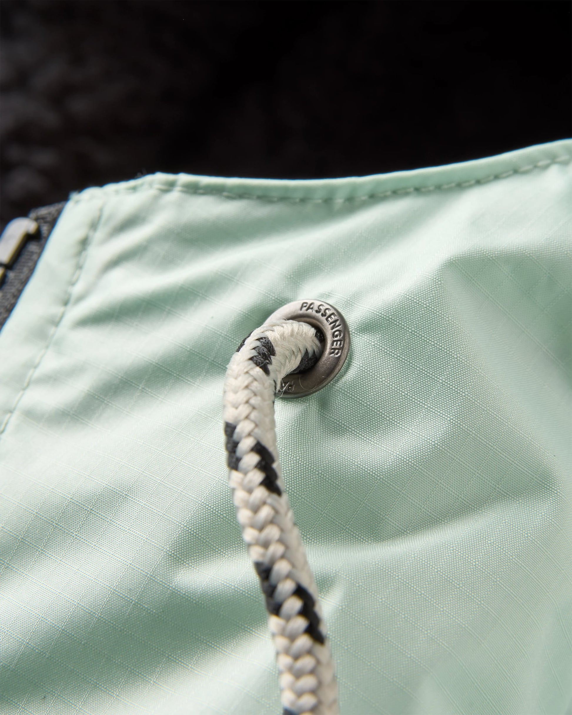 Waves Recycled Sherpa Lined Changing Robe - Spearmint/Deep Ocean