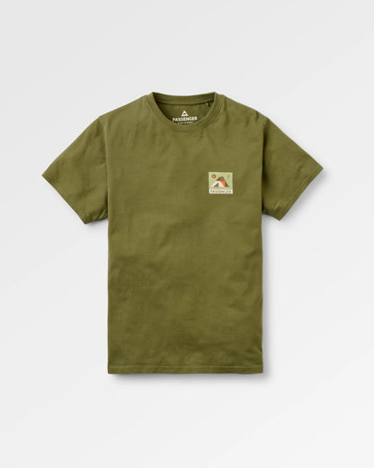 Lost On Purpose T-Shirt - Khaki - Flatlay