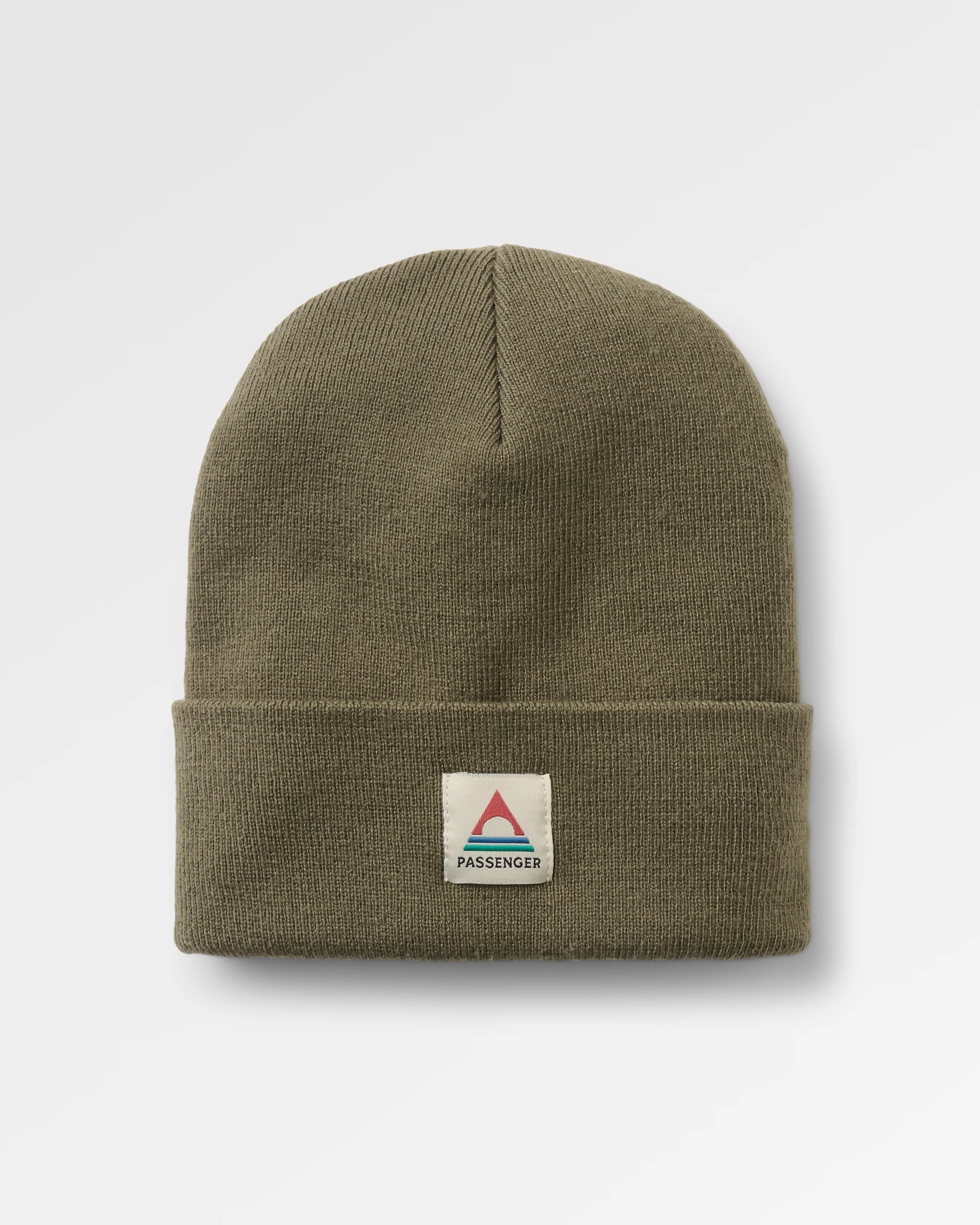 Core High-Top Beanie - Dusty Olive - Flatlay