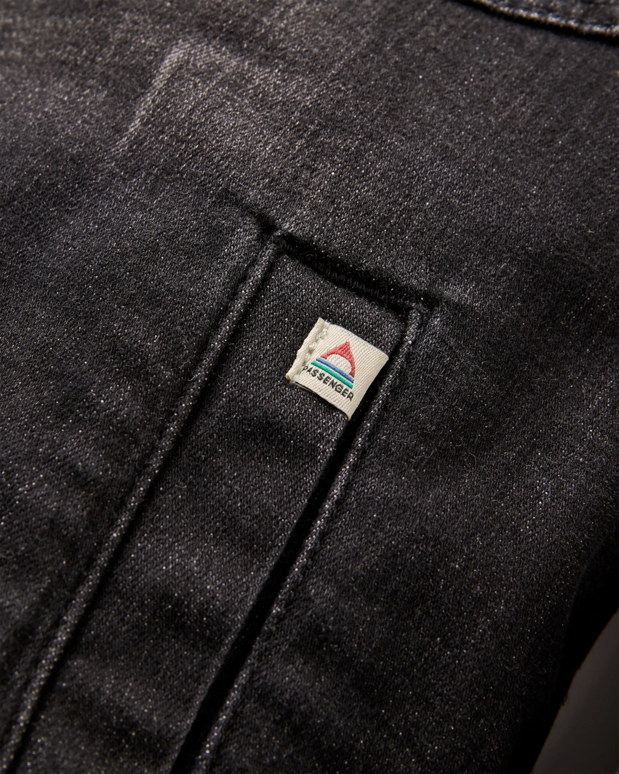Stella Denim LS Shirt - Washed Black Denim - Flatlay