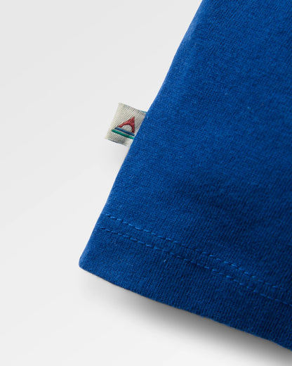 Lost Patch Women's Organic Cotton LS T-Shirt - Blue Navy - Flatlay