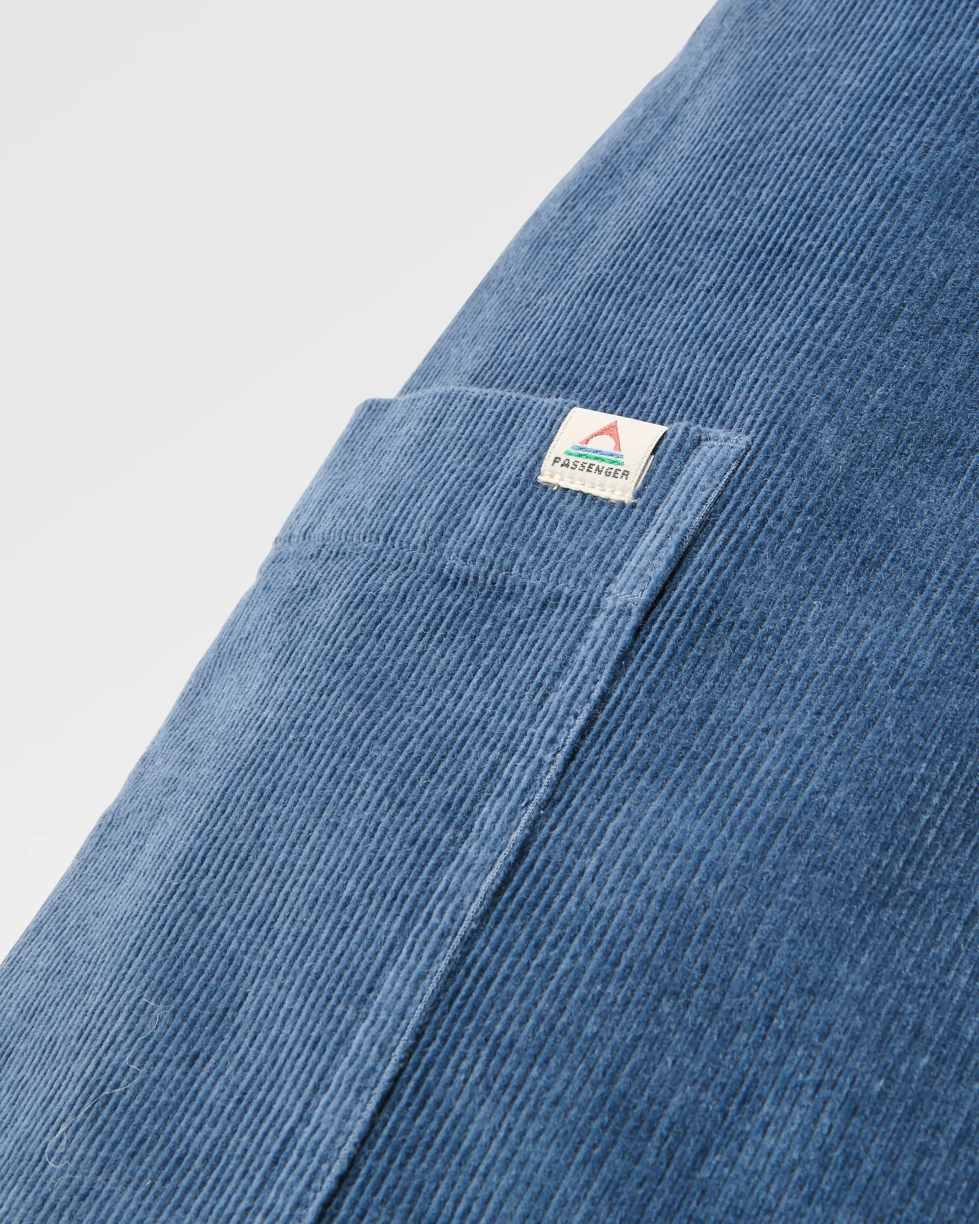 Someday Organic Cotton Corduroy Trouser - Dark Denim - Flatlay