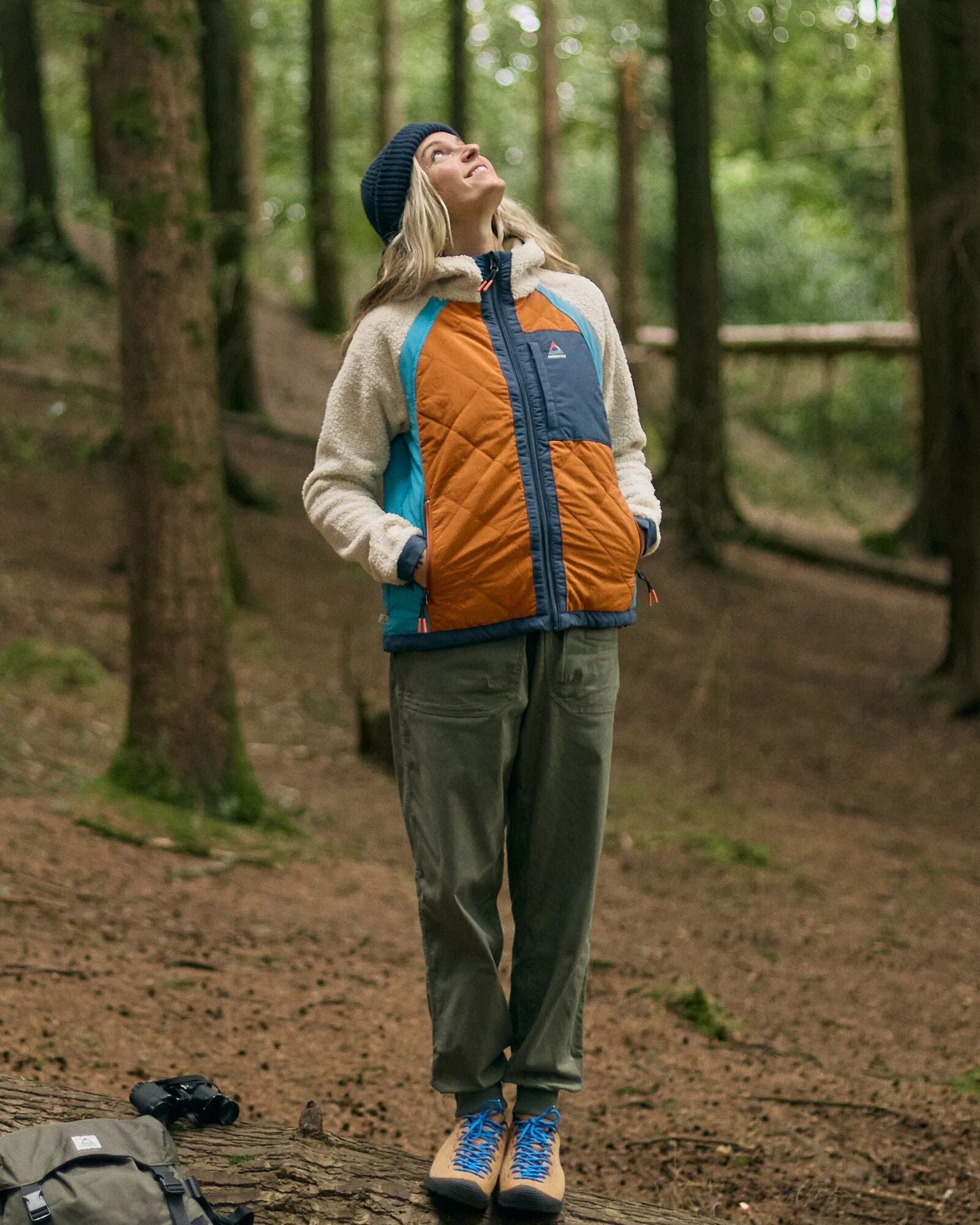 Lara Quilted Jacket Oat/Sunset Orange – Passenger