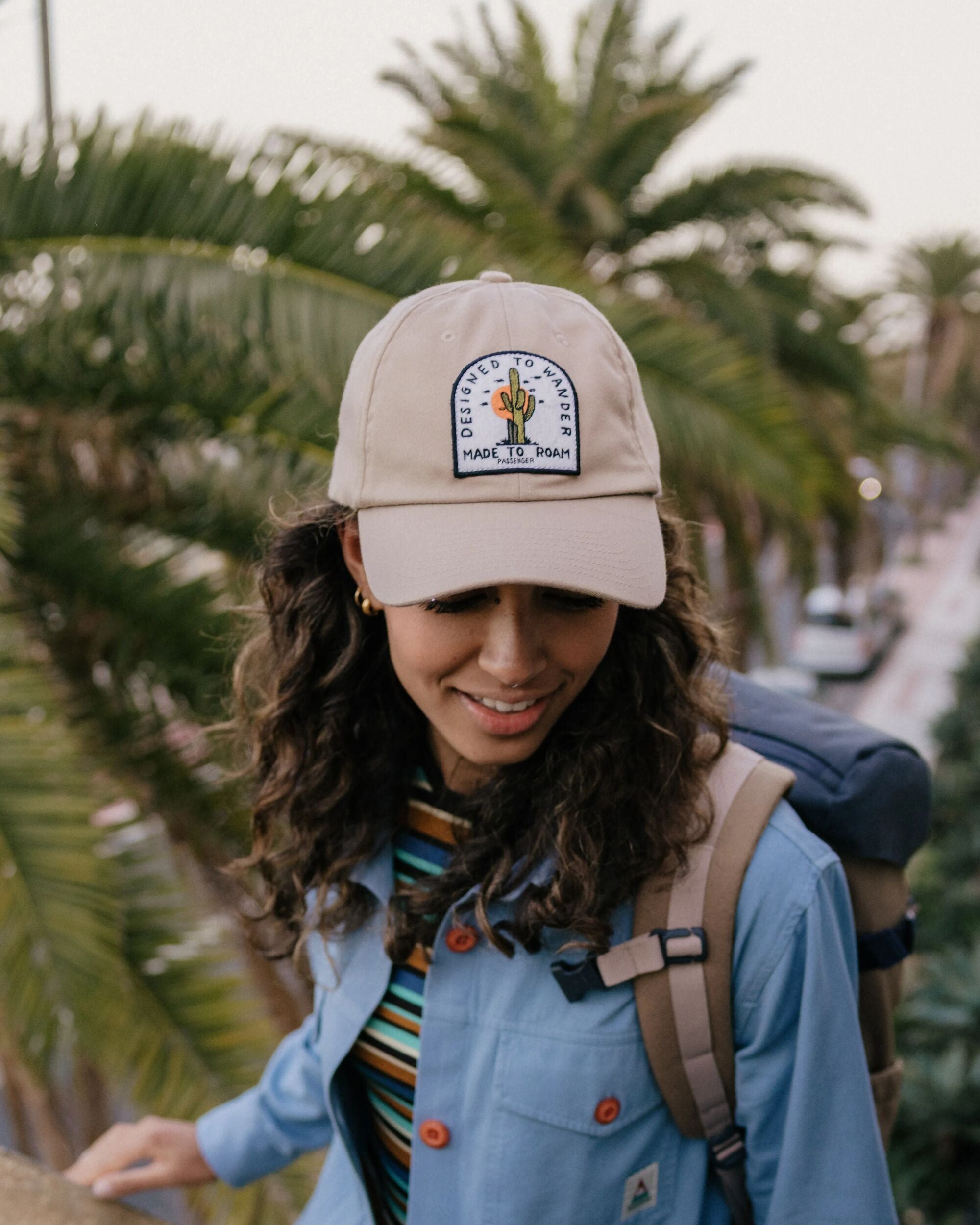 Oakash 6 Panel Cap  - Simply Taupe - Lifestyle - Female