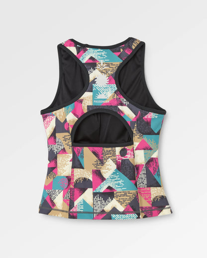 Solscape Active Vest  - Mosaic Mountain Charcoal - Flatlay