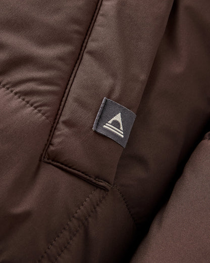 Flora Sherpa Lined Parka - Espresso - Flatlay