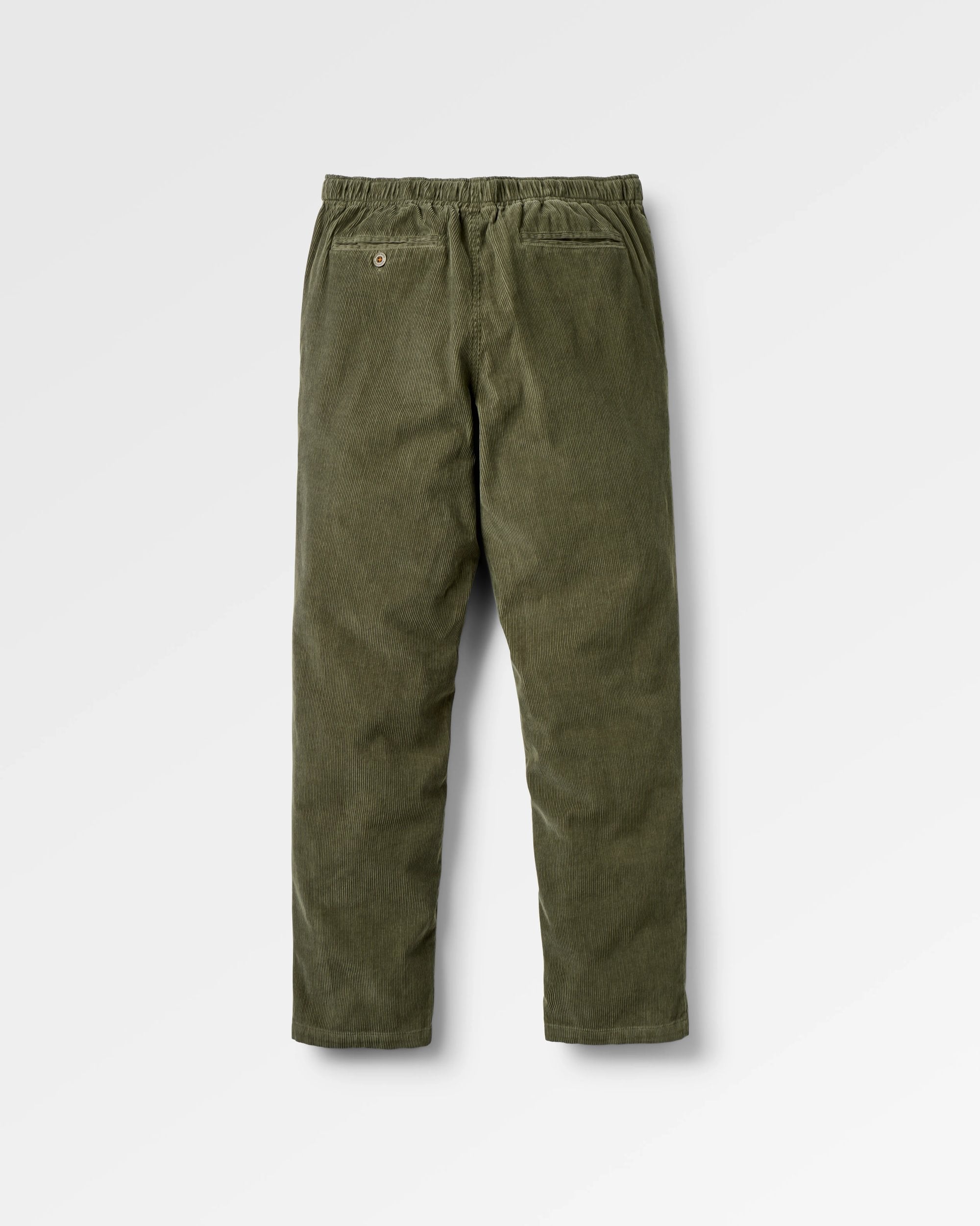 Adventurer Cord Trouser - Dusty Olive - Flatlay