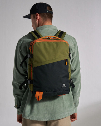 Boondocker Expandable Travel Pack - Black/Khaki - Studio Model - Male