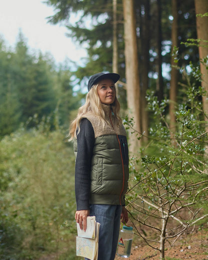 Inspire Recycled Insulated Gilet - Dusty Olive - Lifestyle