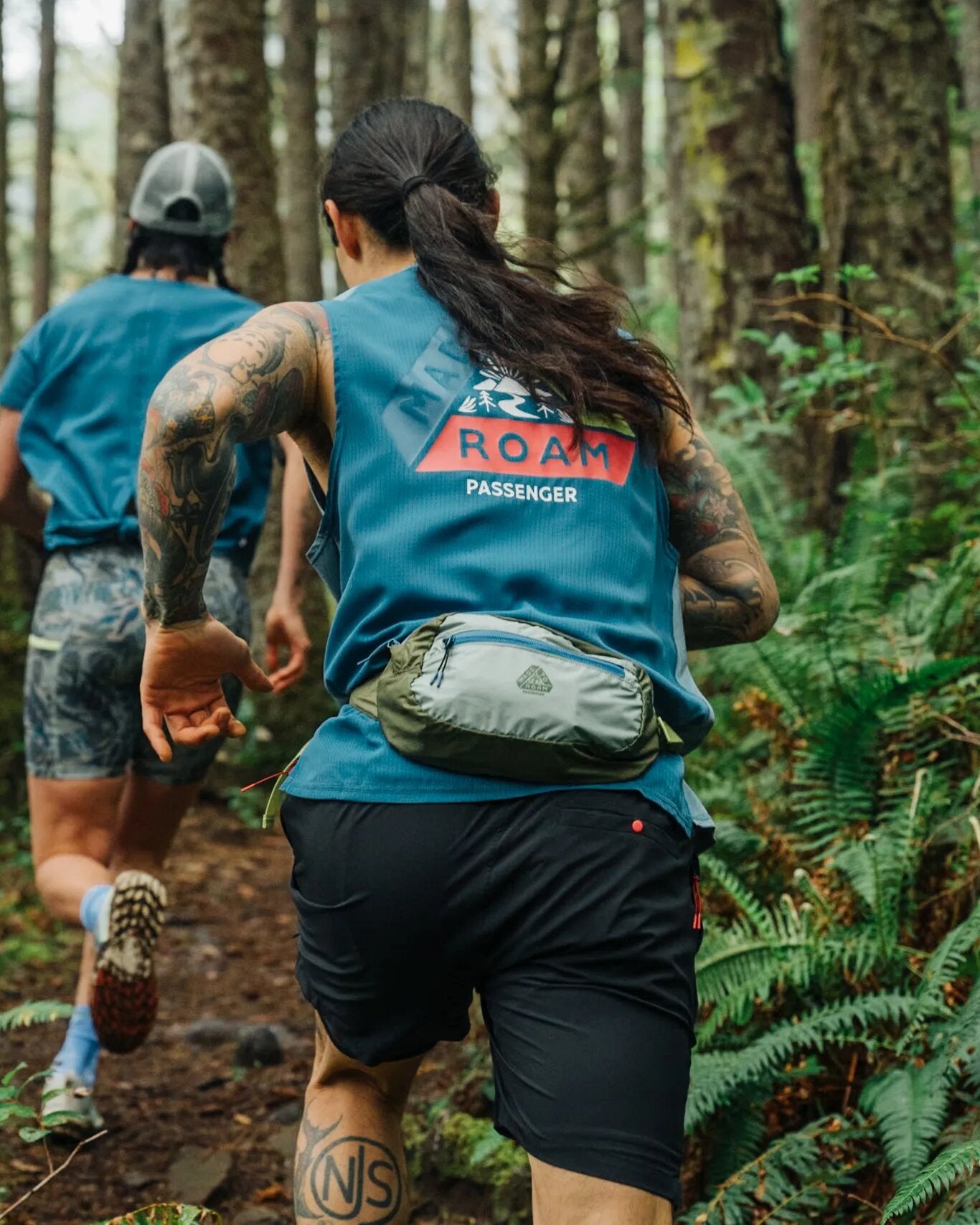 Boardwalk Active Recycled Vest - Blue Steel Marl - Lifestyle