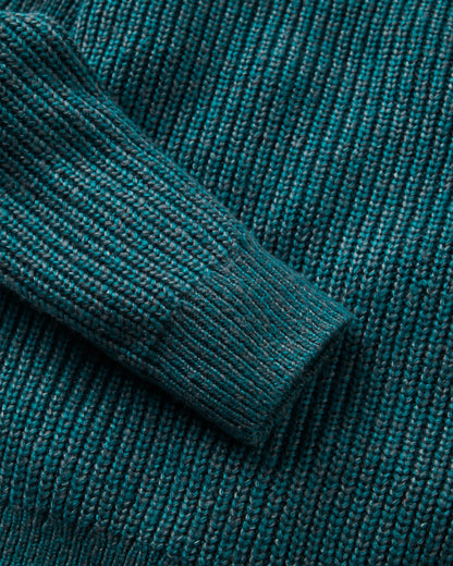 Fog Recycled Knitted Jumper - Mediterranean - Flatlay