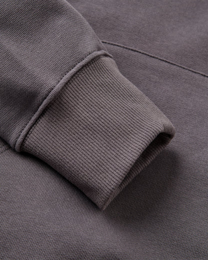 Dune Relaxed Fit Hoodie - Charcoal - Flatlay