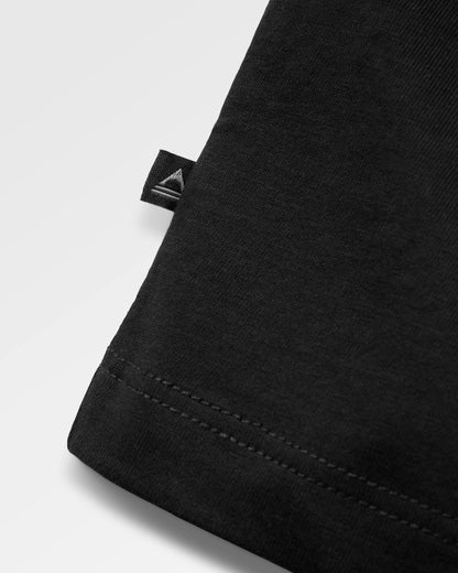 Classic Wordmark Regular Fit T-Shirt - Black - Flatlay