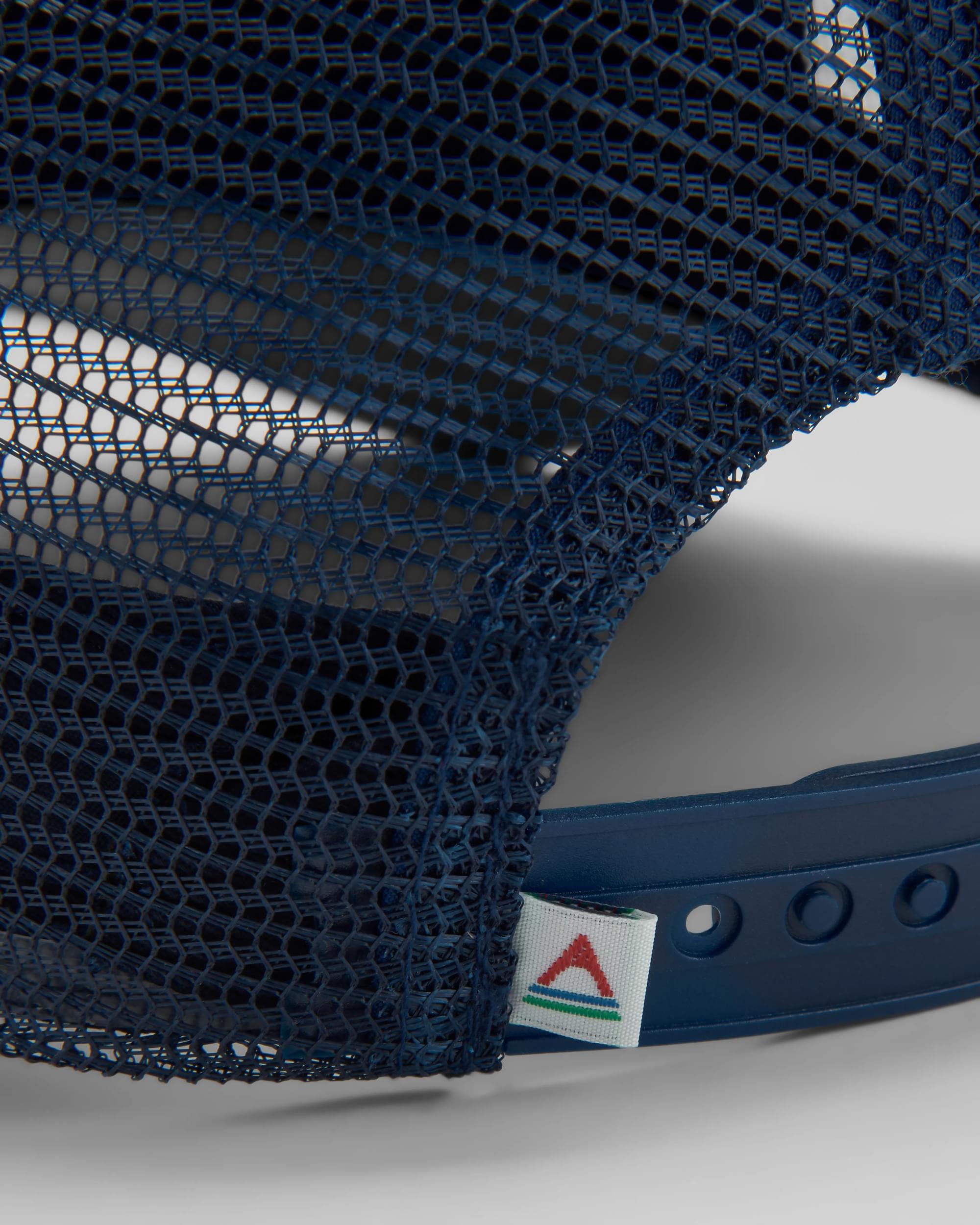 Heritage Mesh Snapback Cap - Cornflower - Flatlay