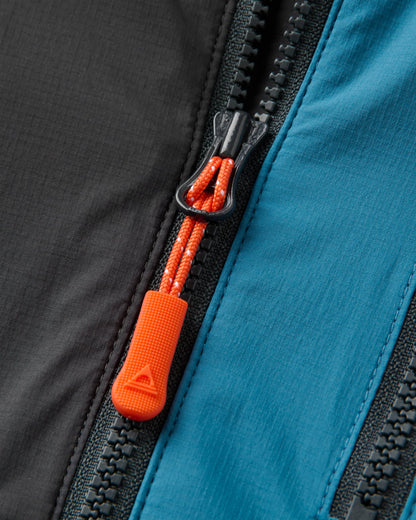 Tahoe Lined Windproof Jacket - Faded Black/Khaki - Flatlay