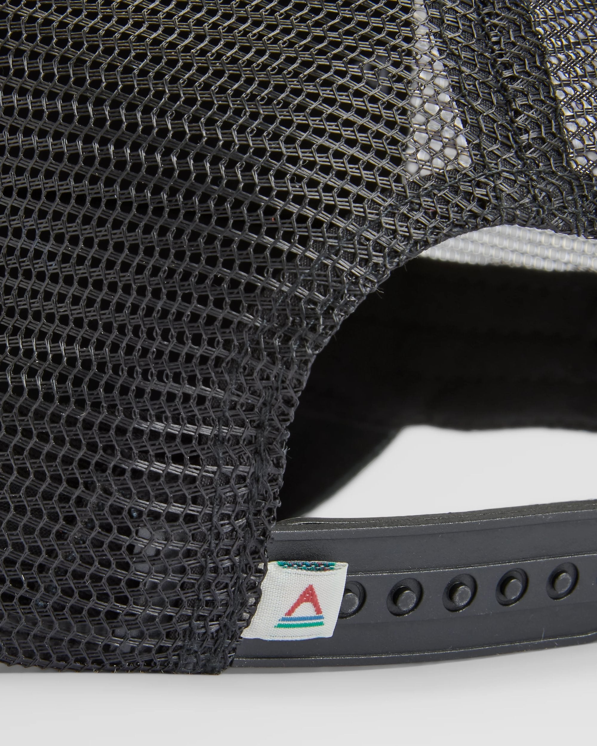 Odyssey Mesh Snapback Cap - Black/Multi - Flatlay