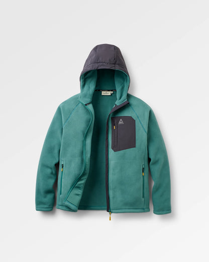 Sierrascape Men's Polartec® Fleece Hoodie - Deep Ocean - Flatlay