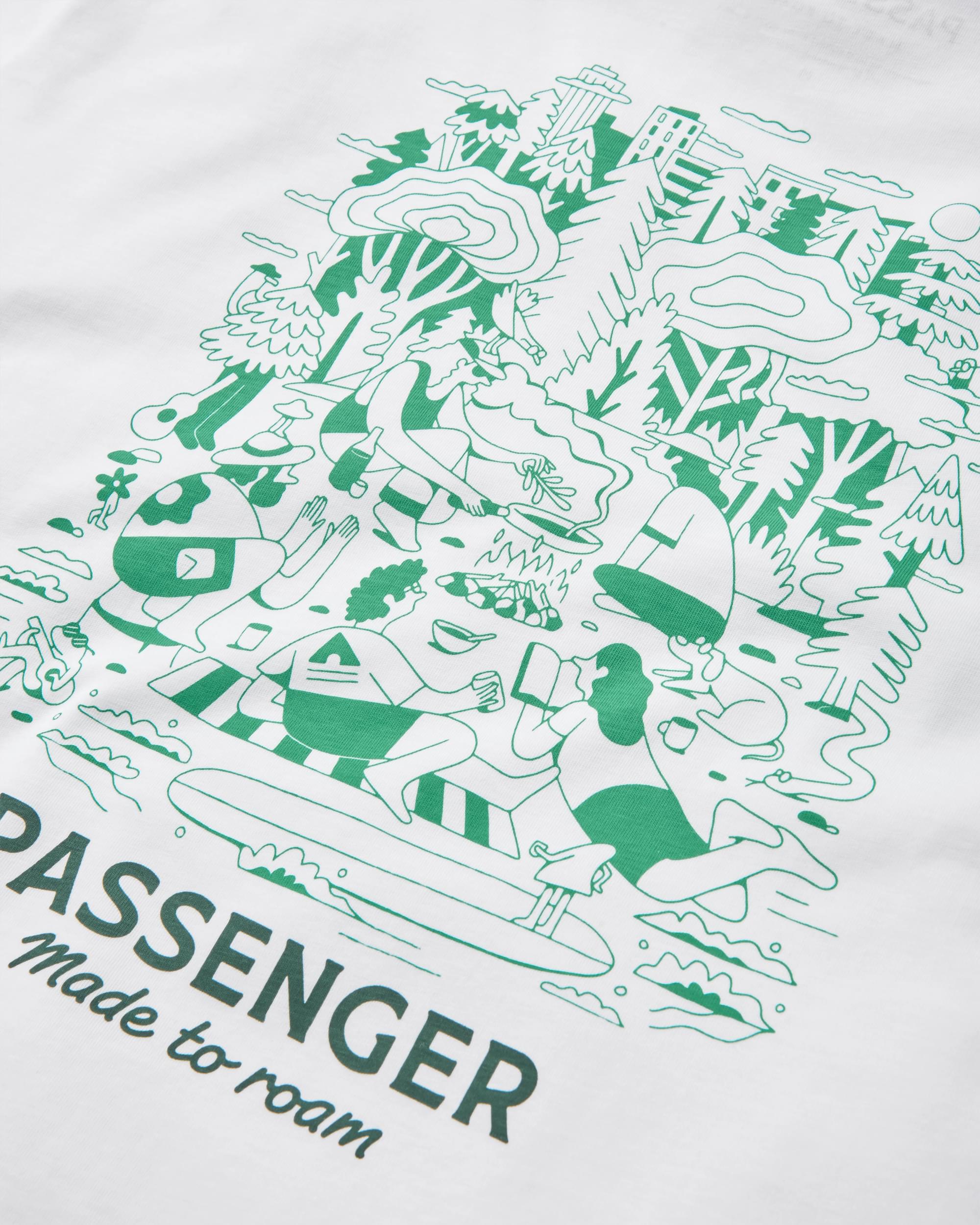 Better Outside Organic Relaxed Fit T-Shirt - White - Flatlay