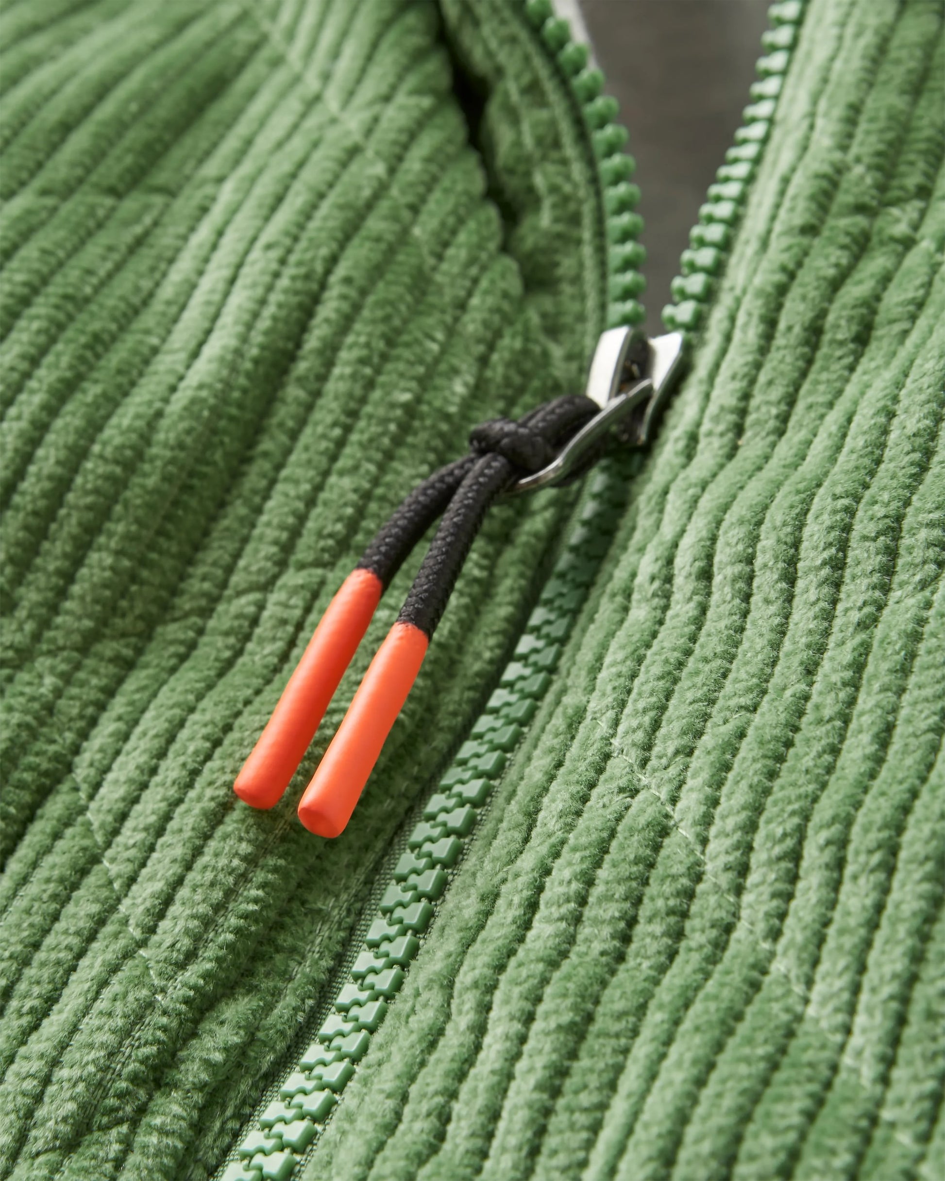 Awaken Recycled Deep-Pile Sherpa Fleece - Stem Green - Flatlay