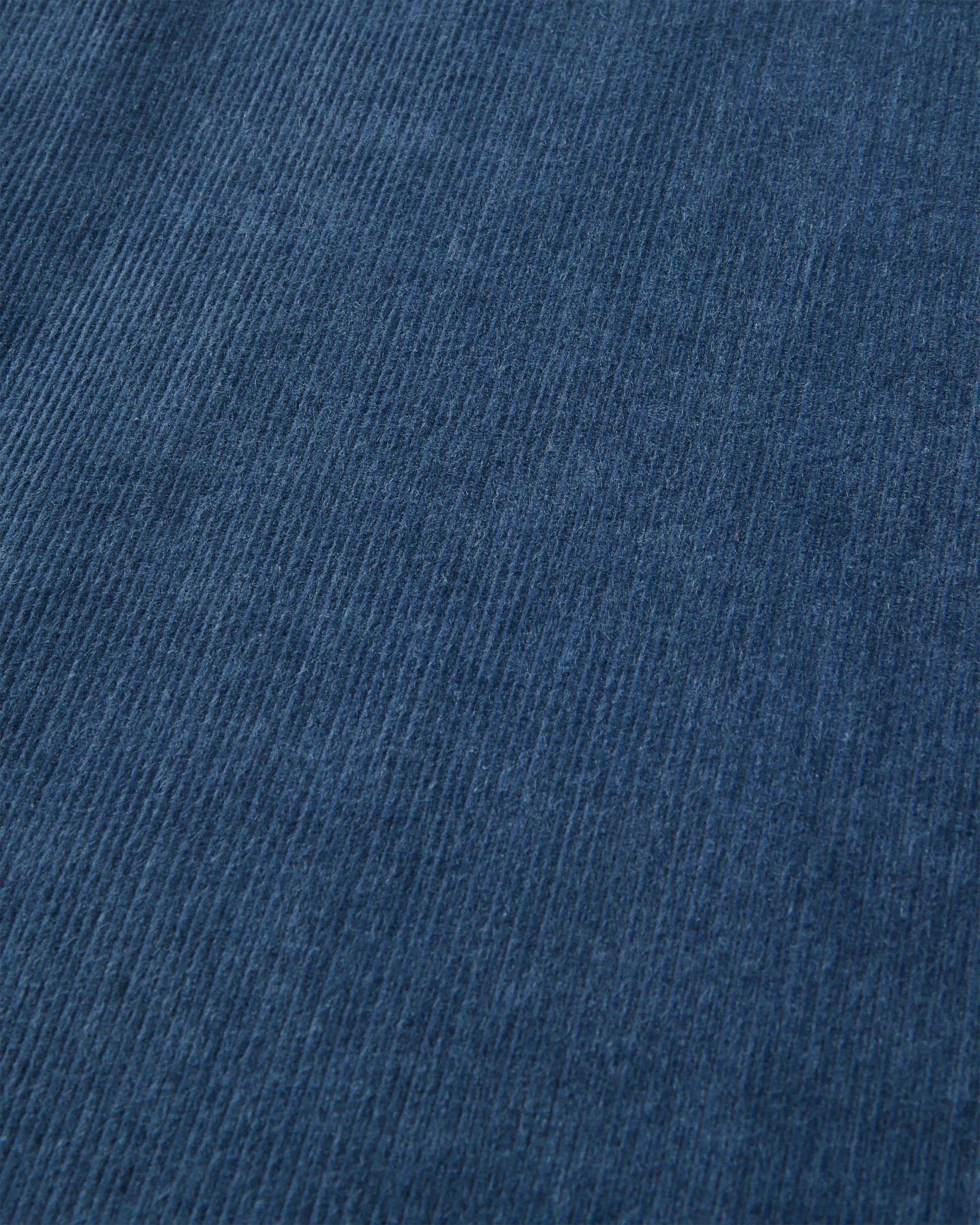 Someday Organic Cotton Corduroy Trouser - Dark Denim - Flatlay