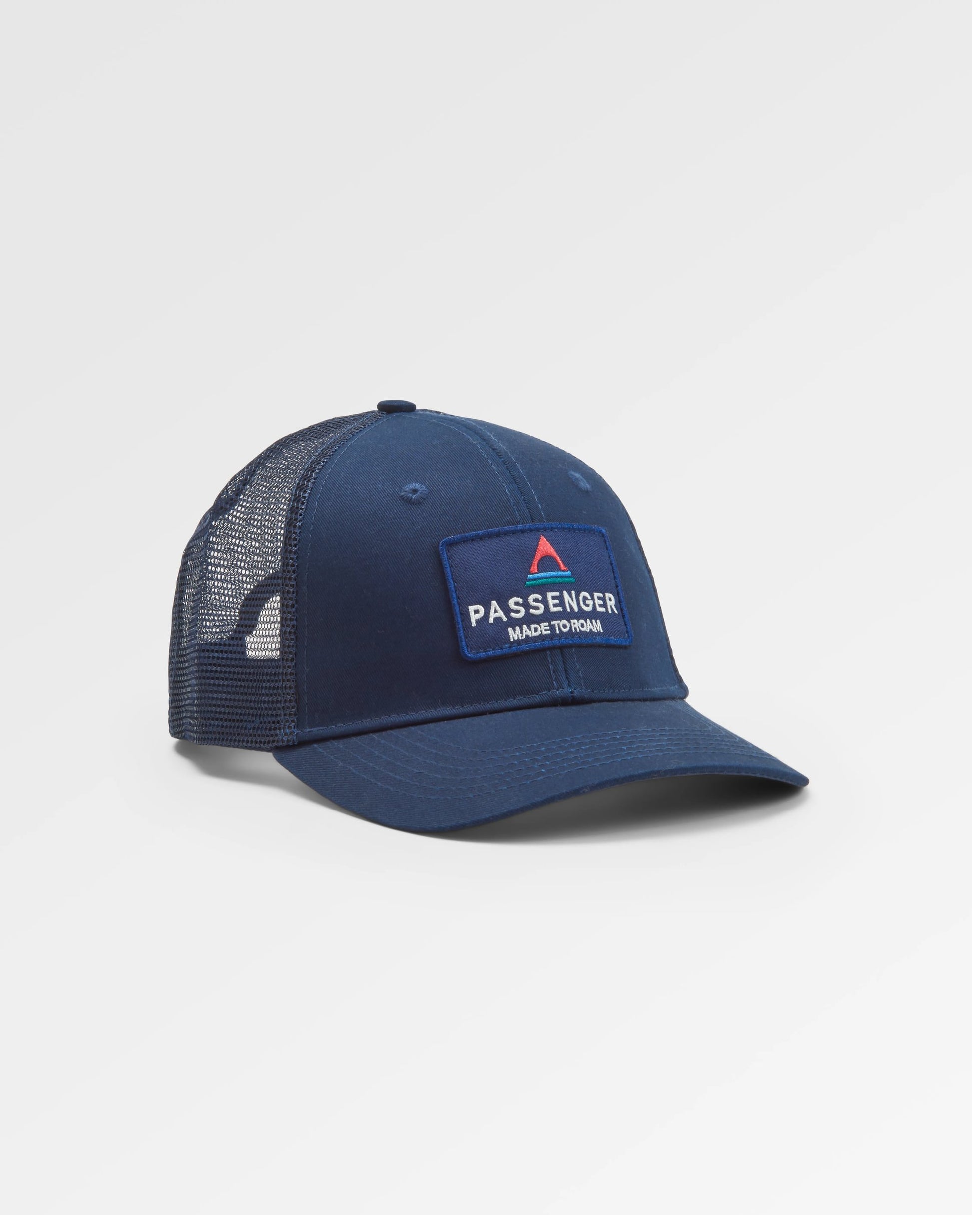 Core Organic Cotton Trucker Cap - Rich Navy - Flatlay