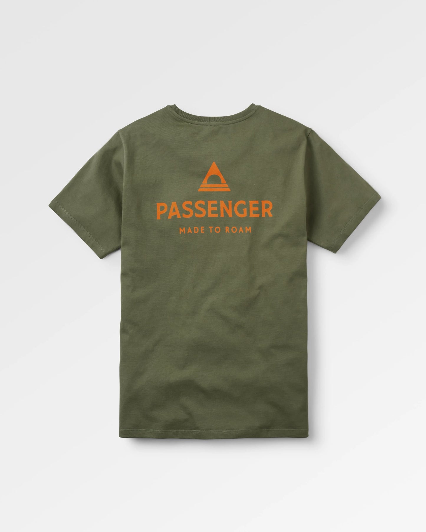 Passenger Recycled Cotton T-Shirt - Khaki - Flatlay