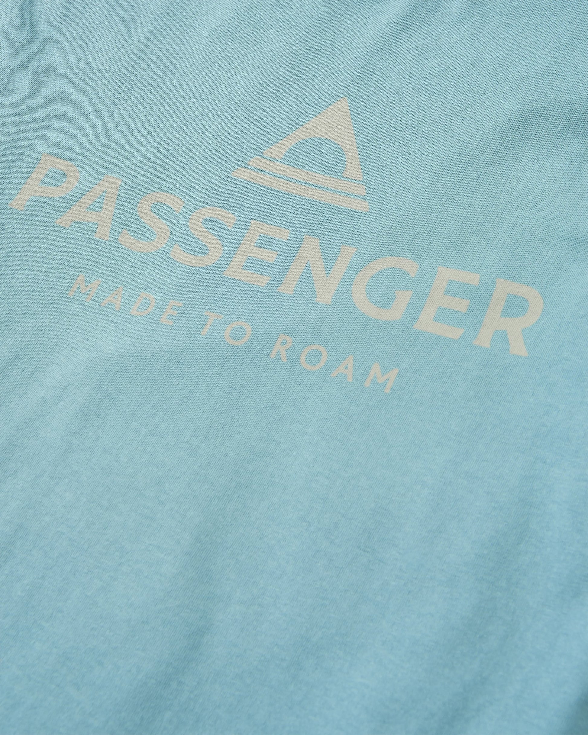 Passenger Recycled Cotton T-Shirt - Arctic - Flatlay