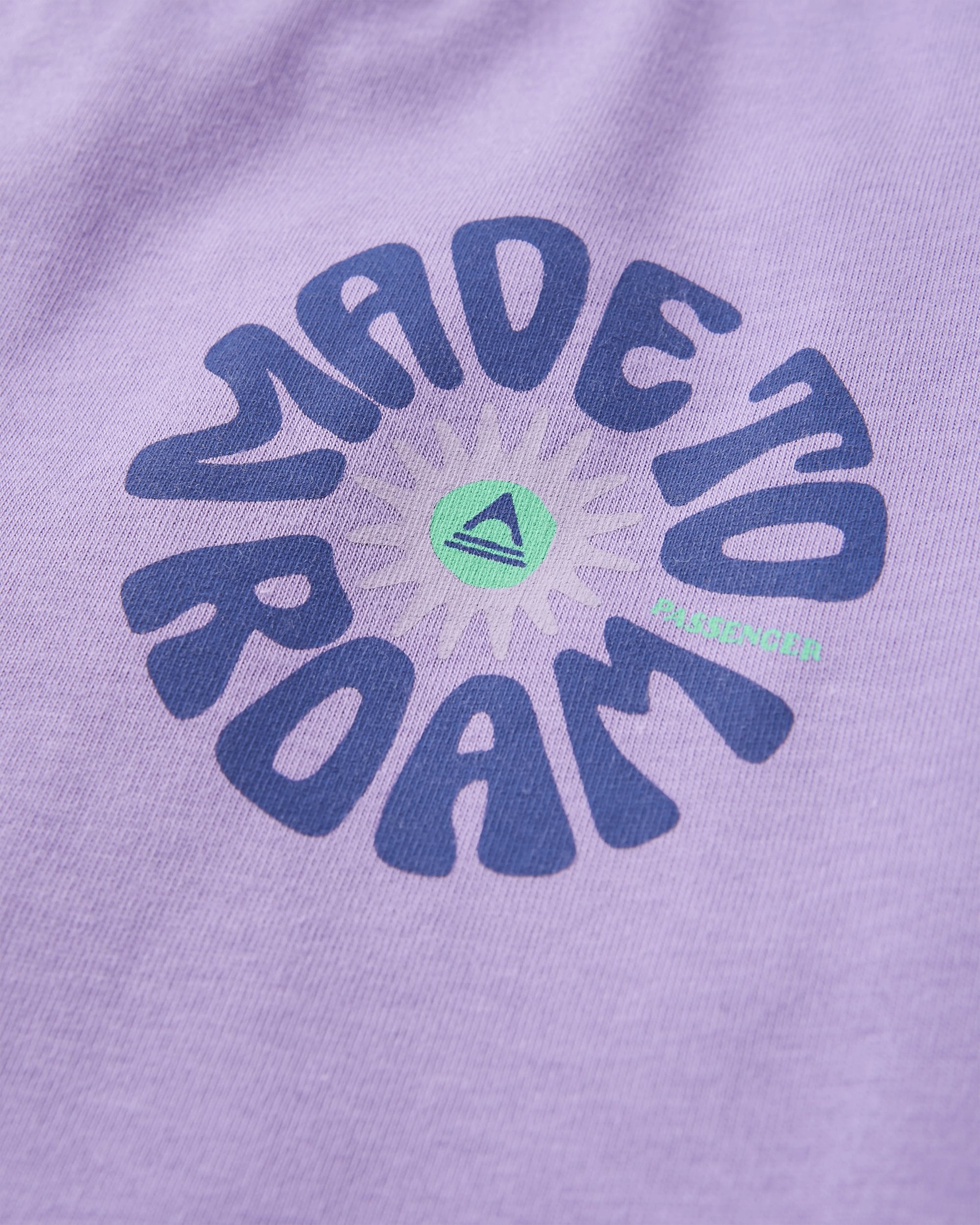 Easy Days Organic Cotton LS T-Shirt - Retro Purple - Flatlay