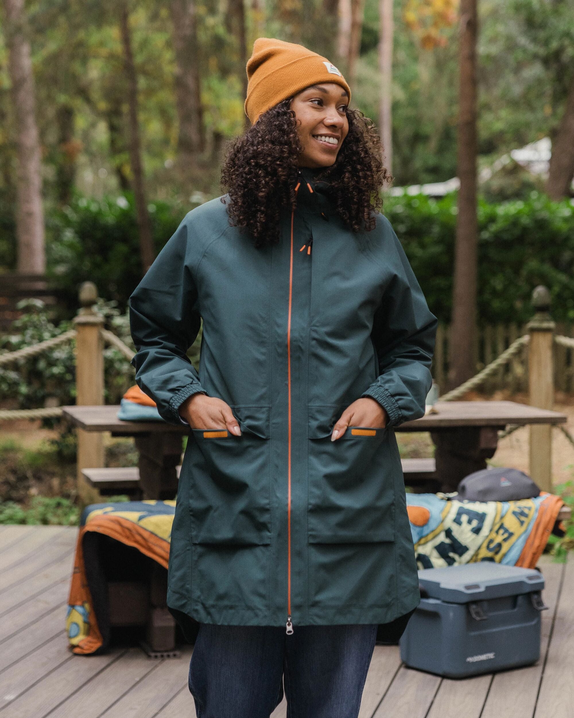 Serein Waterproof Parka - Dark Fern  - Lifestyle