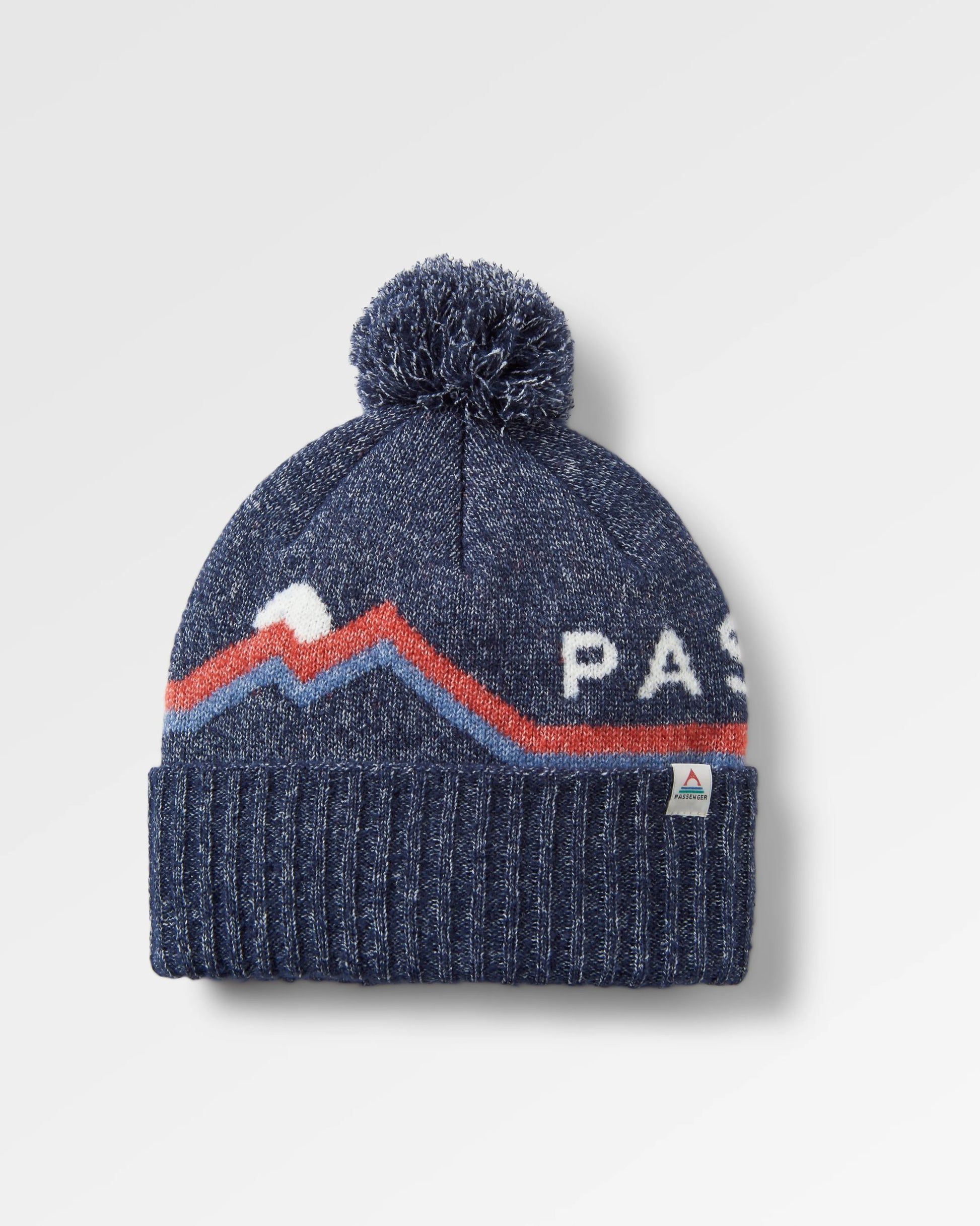 Bobble knitted hat (Alpine) - Vintage Blue Bobble knitted hat (Alpine) - Vintage Blue