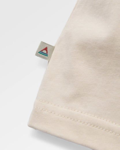 Cutout Organic Cotton T-Shirt - Birch - Flatlay