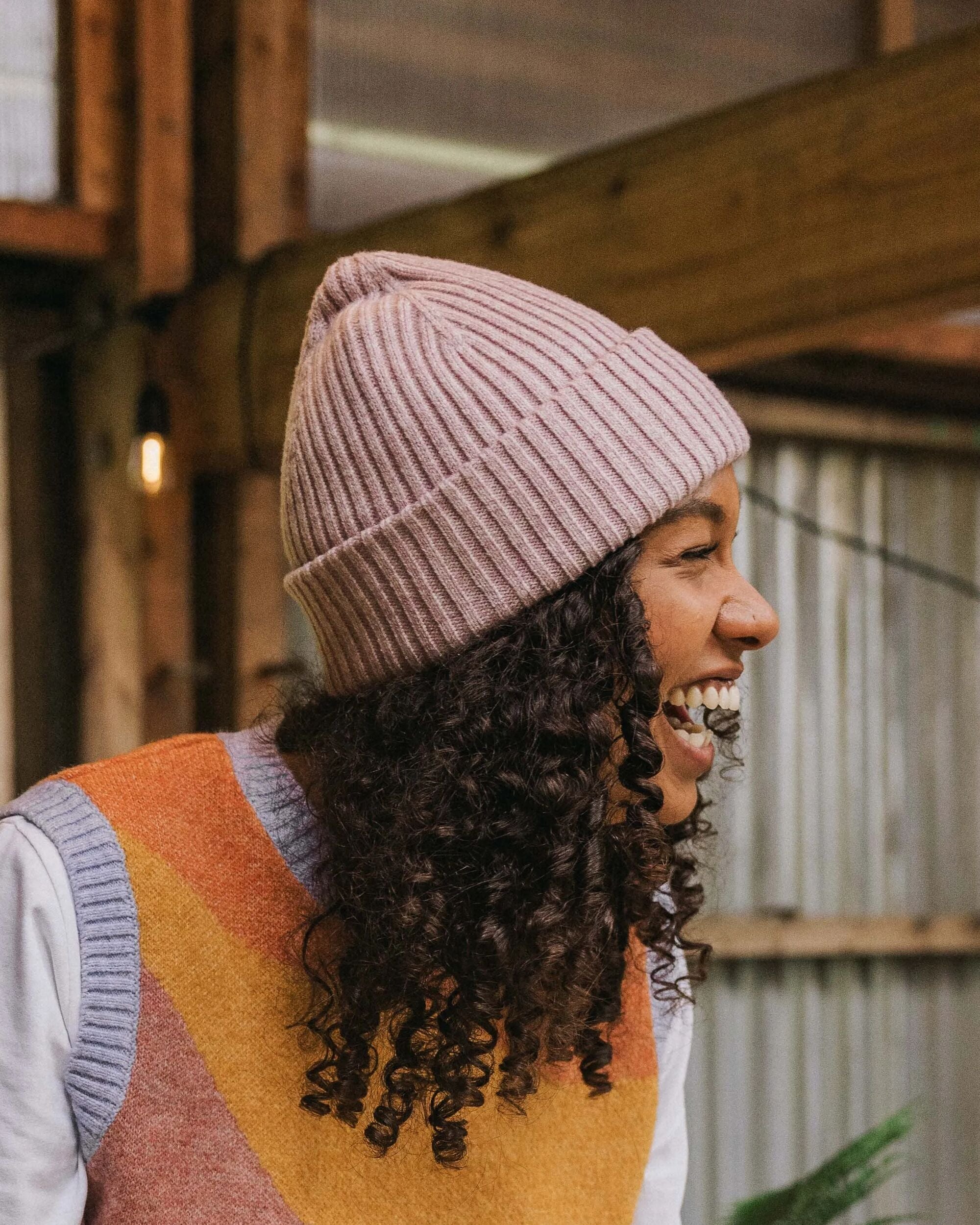Fisherman Marl Beanie - Pink Haze - Lifestyle - Female