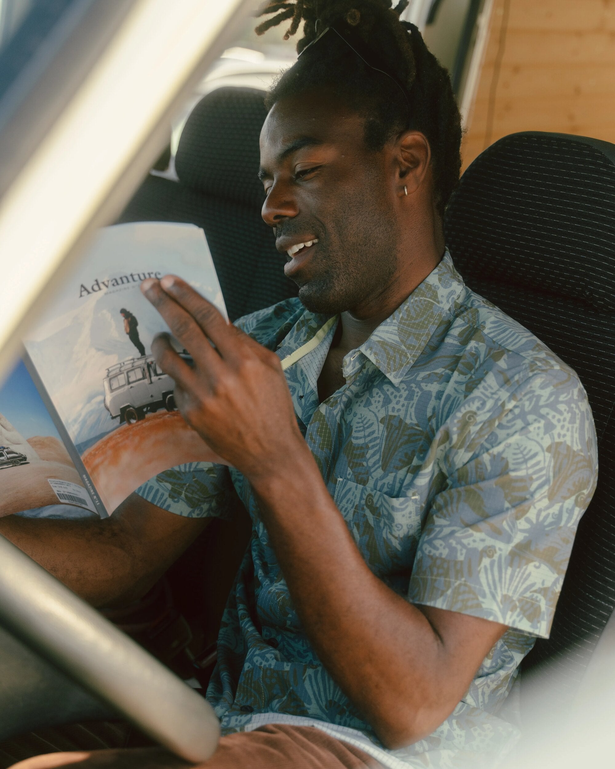 Sundowner Stretch Short Sleeve Shirt - Abstract Seaweed Camo - Lifestyle