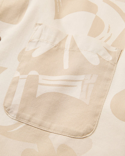 Cove Short Sleeve Shirt - Roam Further Birch - Flatlay