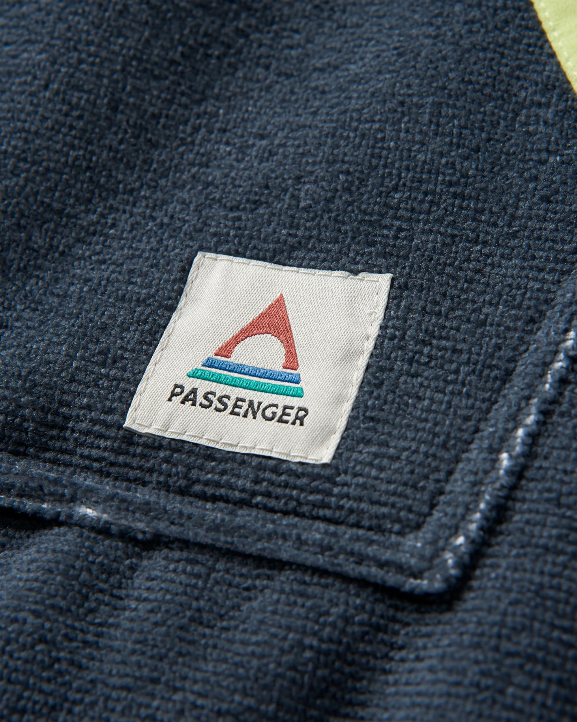 Tulum Recycled Towel Poncho - Grape / Charcoal - Flatlay