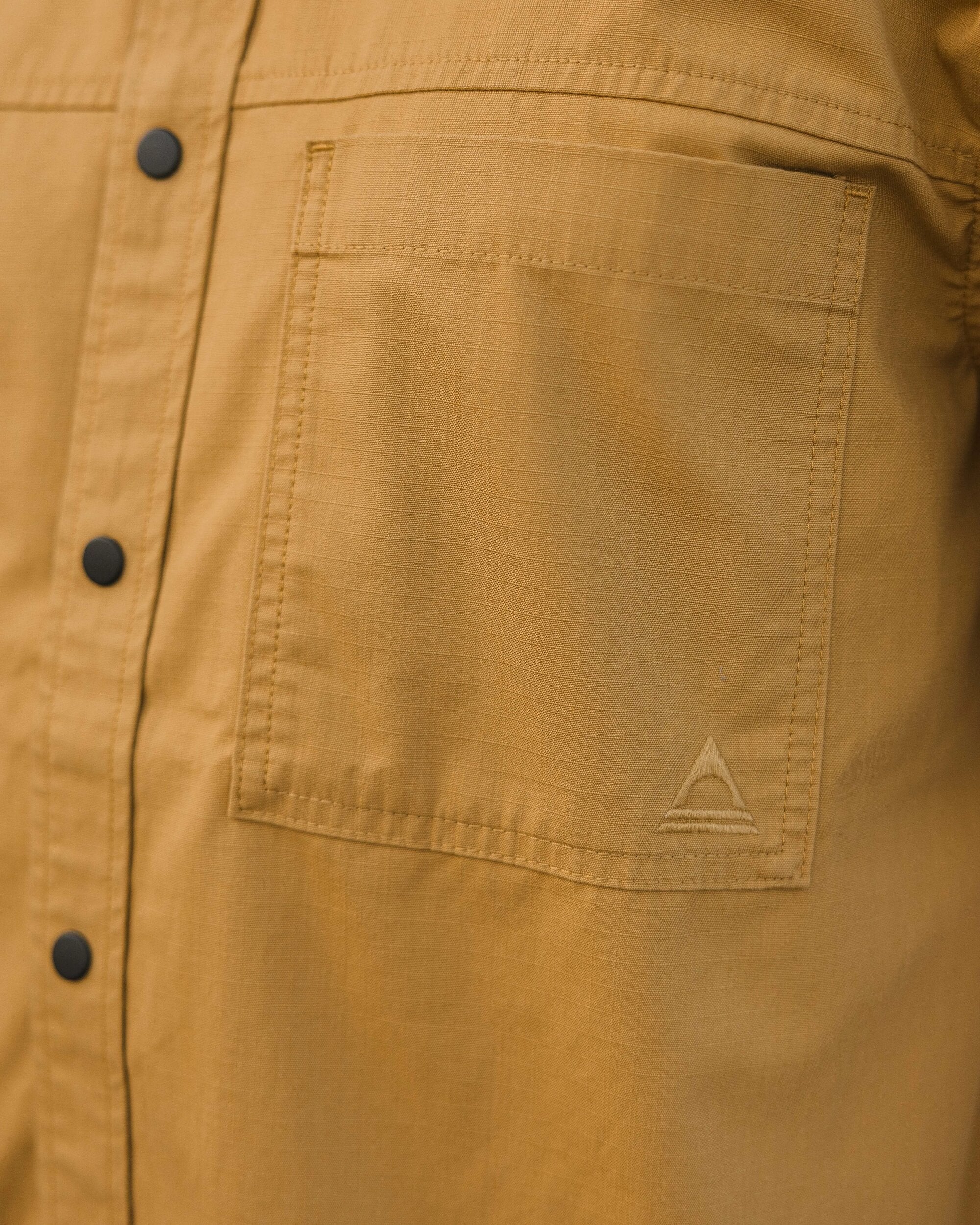 Way Ripstop Short Sleeve Shirt - Mustard Gold - Lifestyle