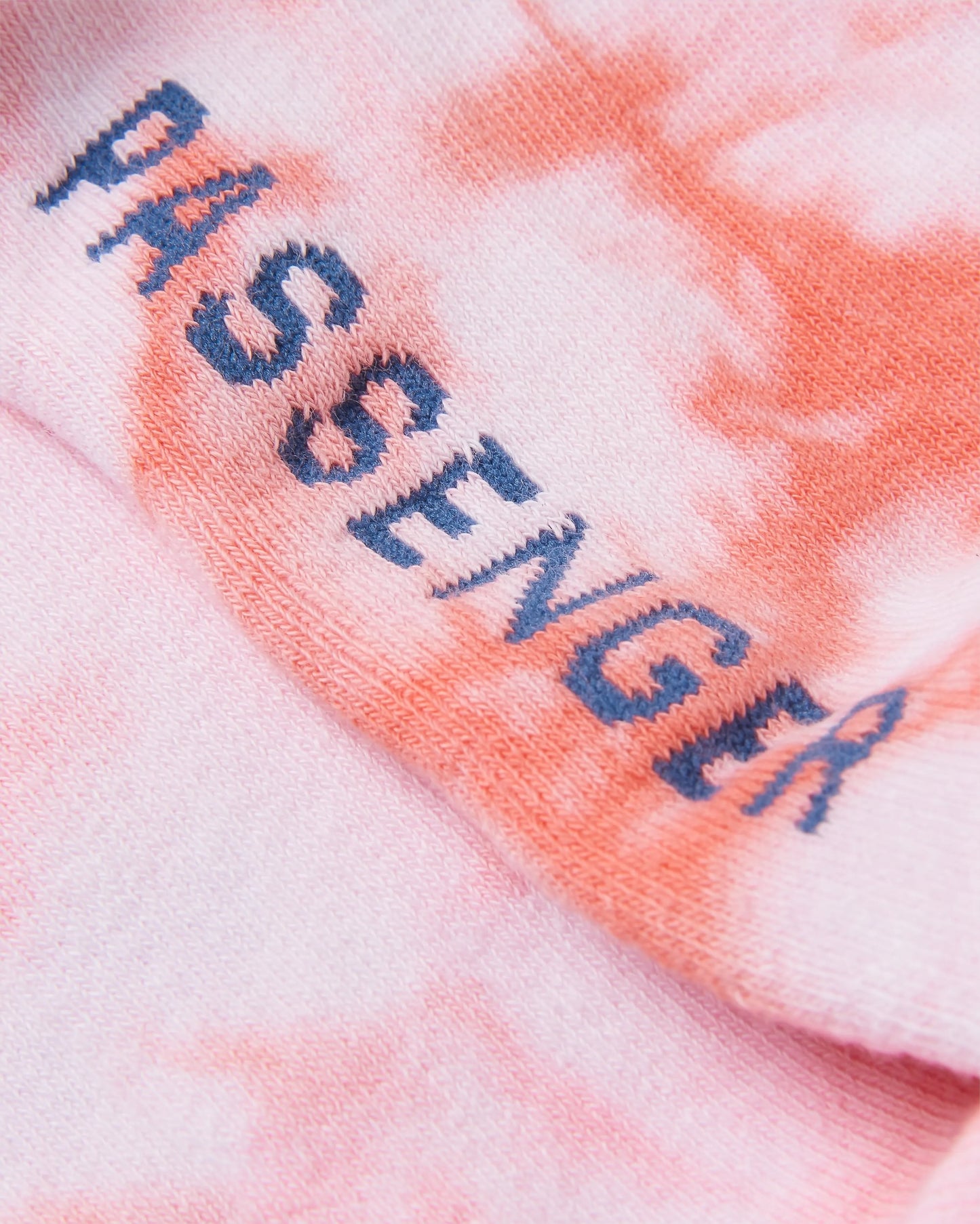 Organic Mid-weight Crew Socks - Tie Dye Shell Pink