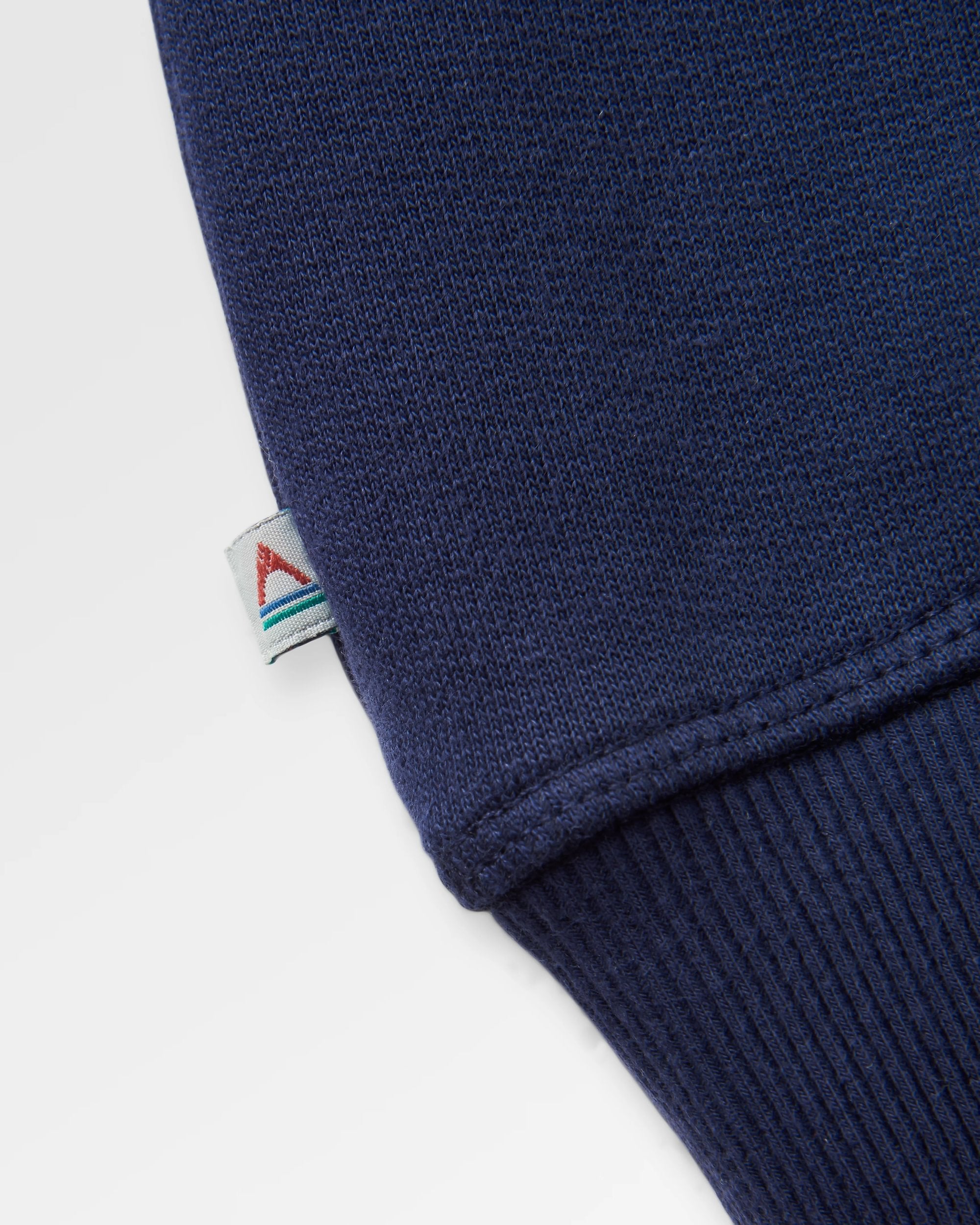 Roamer Men's Organic Cotton Sweatshirt - Rich Navy - Flatlay