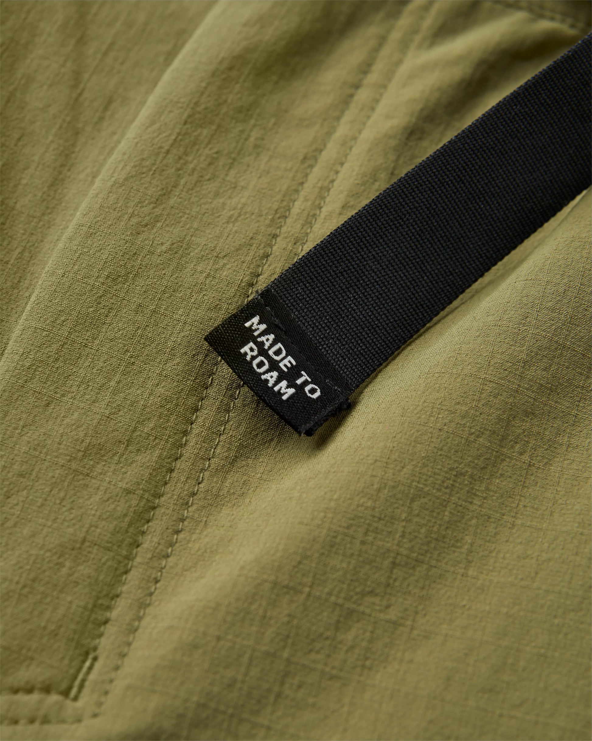 Stride Recycled Active Trail Short - Khaki - Flatlay