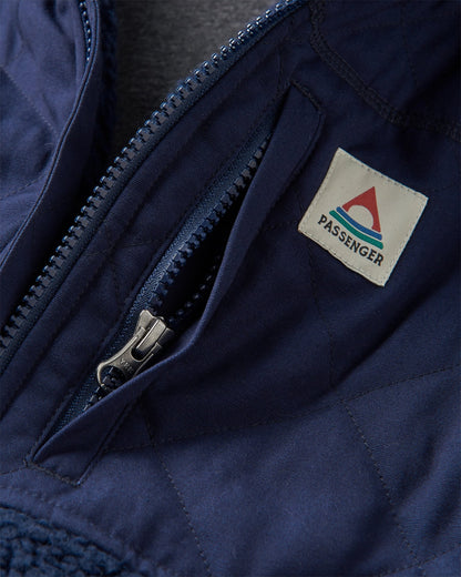 Adventure 2.0 Recycled Deep-Pile Sherpa Fleece - Rich Navy