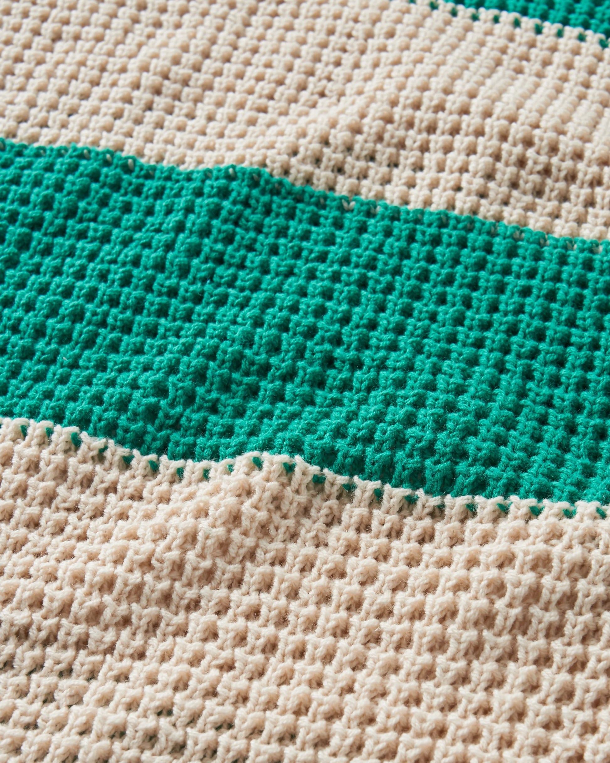 Reflection Stripey Jumper - Vintage White/Greenlake Stripe