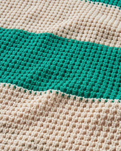 Reflection Stripey Jumper - Vintage White/Greenlake Stripe