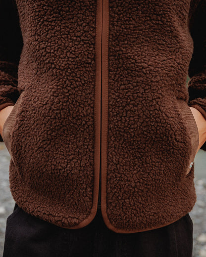 Tawny Deep-Pile Sherpa Fleece - Chestnut - Lifestyle