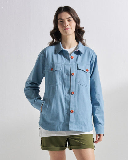 Stella LS Shirt - Faded Denim - Studio Model